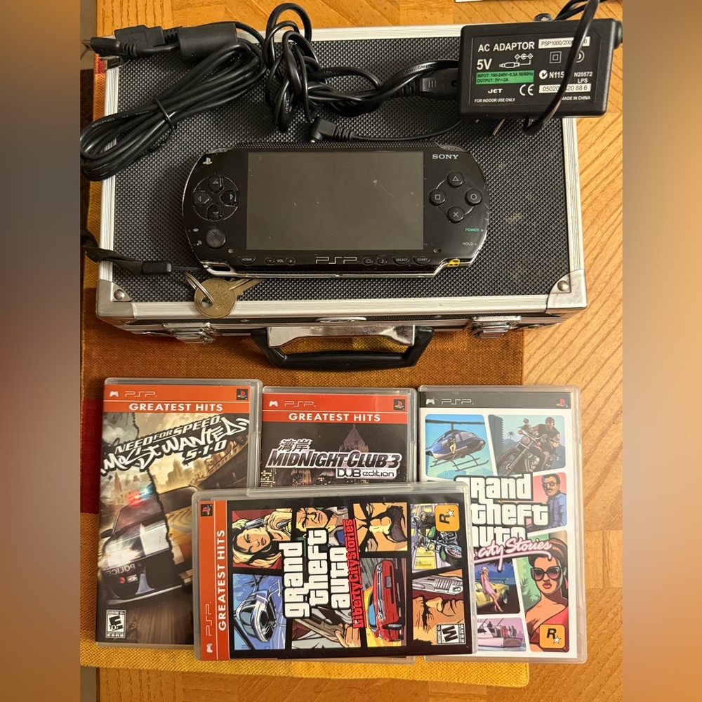 Sony Black Handheld Console PSP